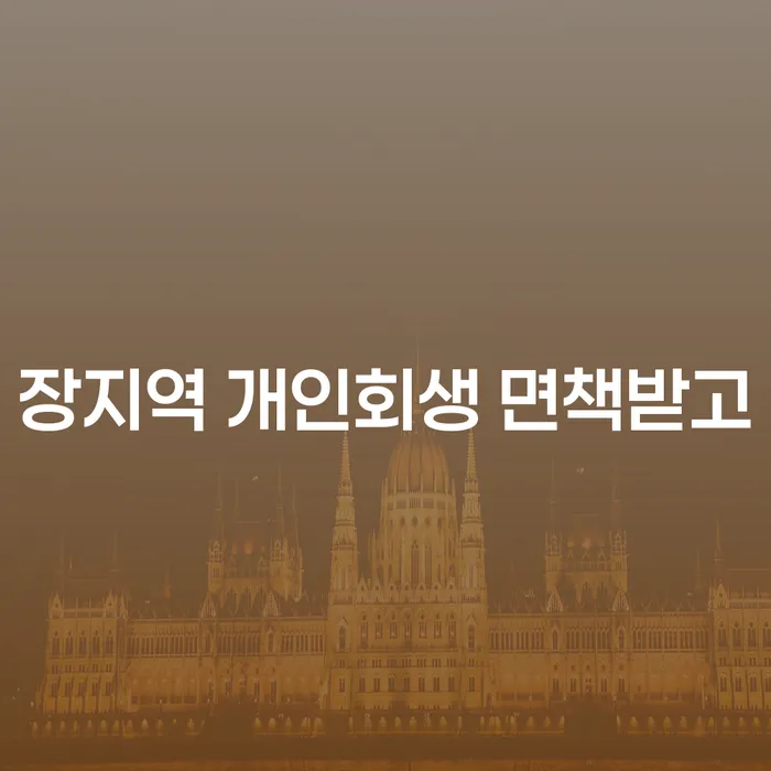 장지역 개인회생 면책받고