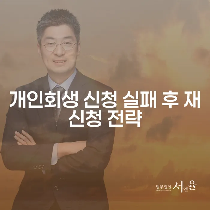 개인회생 신청 실패 후, 어떻게 재신청을 성공적으로 할 수 있을까요?