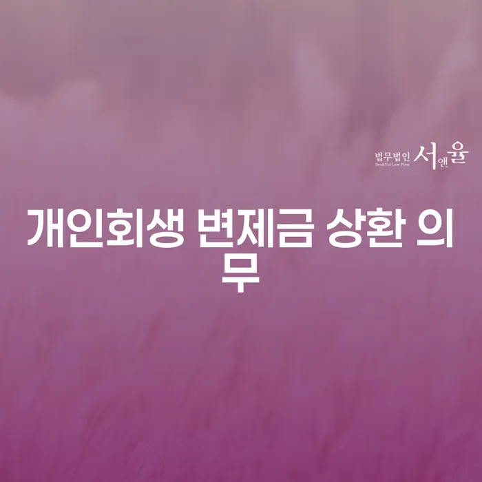 개인회생 변제금 상환 의무, 어떻게 해결할 수 있을까요?